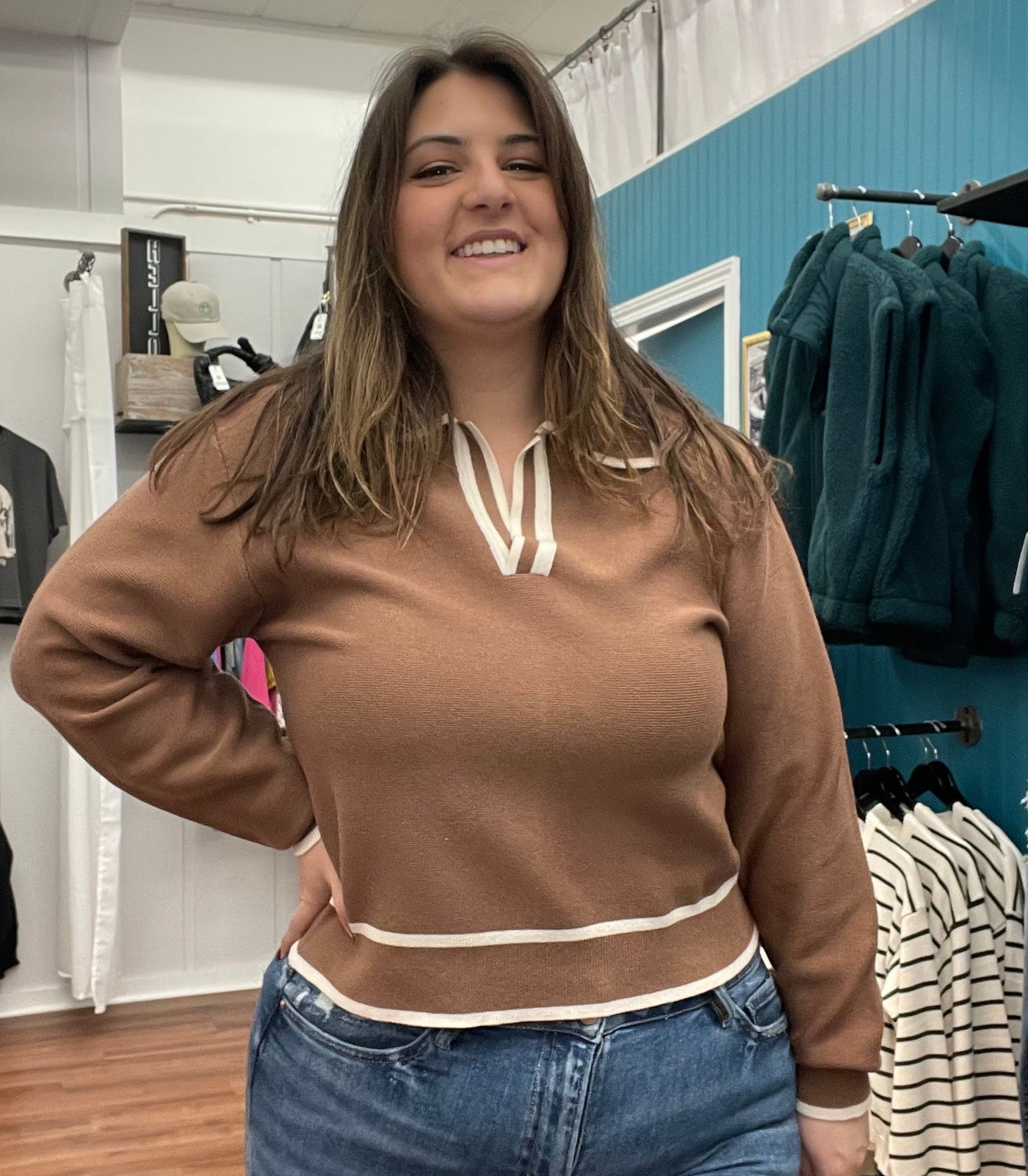 Roxanne Collared Sweater