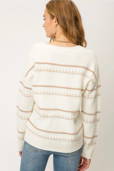 Kennedi Stripe Pullover Sweater