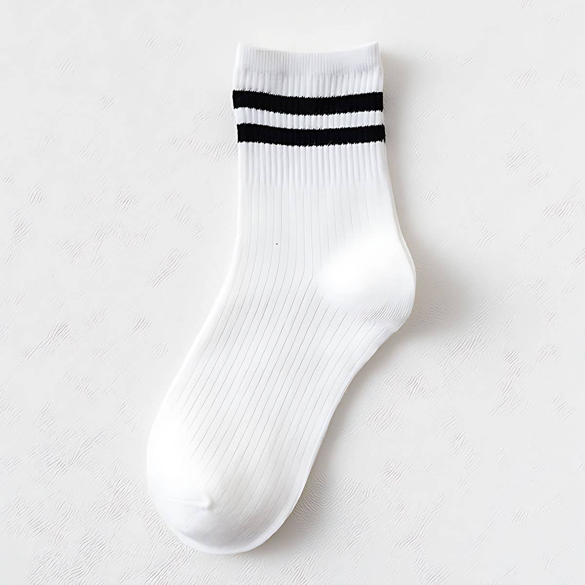 Stripe Cotton Mid Socks