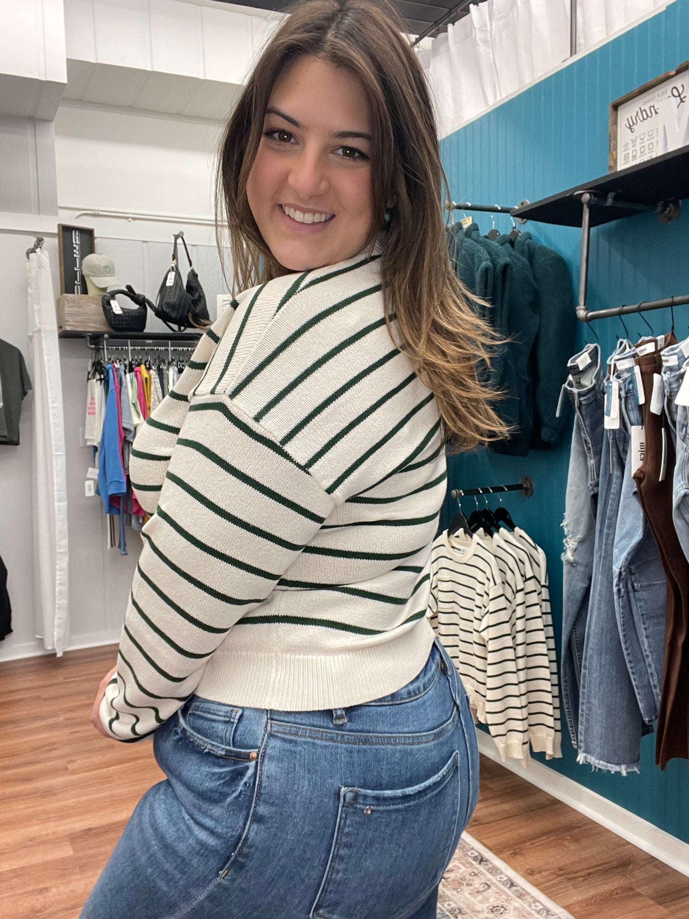 Jace Striped Crewneck Sweater