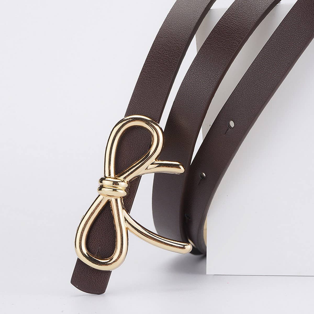 Ribbon Bow Skinny Belt