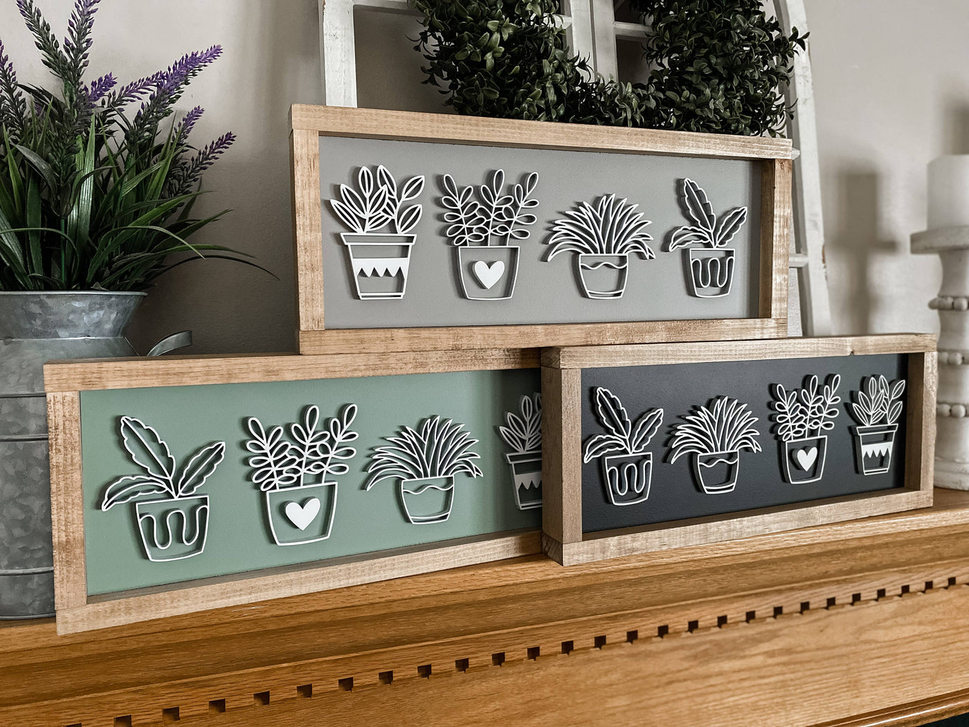 Plant Outline Wall Sign