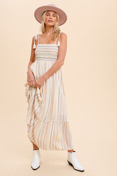Hannah Striped Maxi Dress