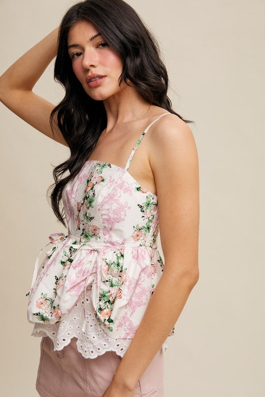 Angel Romantic Peplum Top