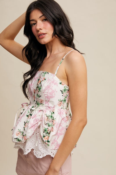 Angel Romantic Peplum Top