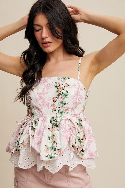 Angel Romantic Peplum Top