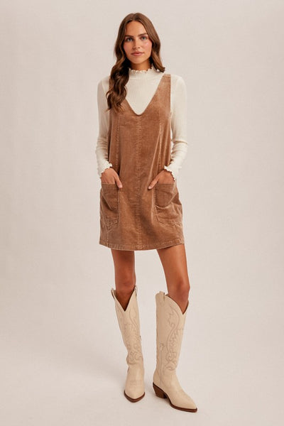 Maureen Corduroy Overall Dress