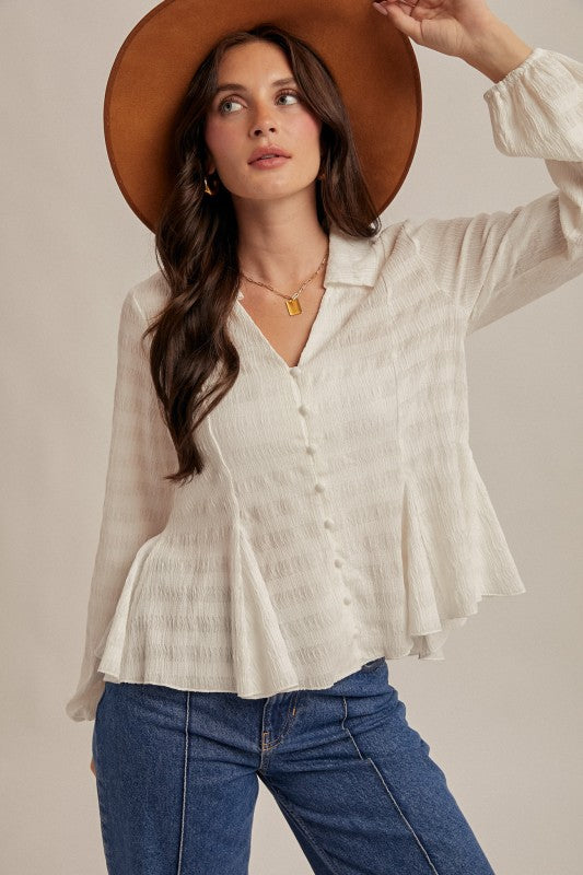 Wendy Flowy Knit Blouse