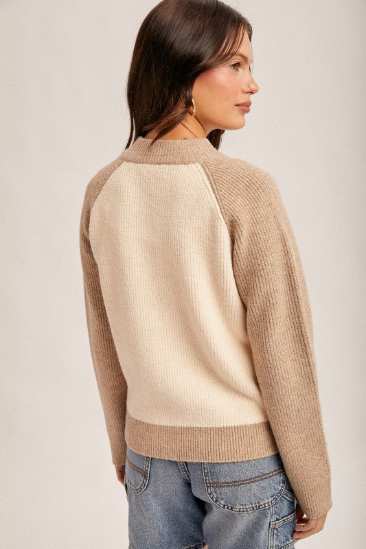 Hazel Varsity Cardigan Sweater