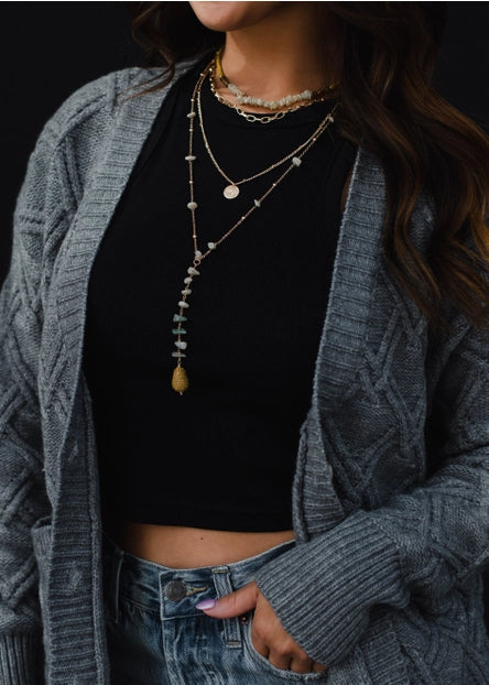 Lee Beaded Multi Layer Necklace