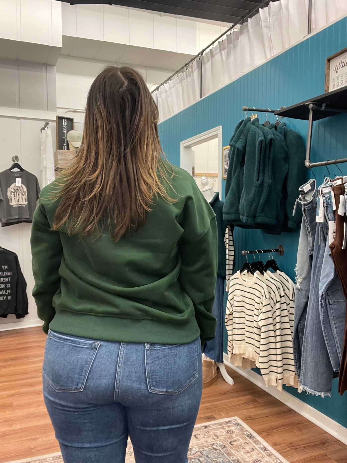 Weiner Dog Graphic Holiday Sweatshirt