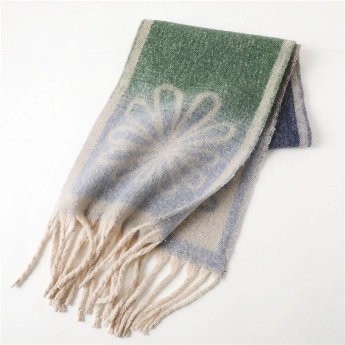 Whimsy Floral Gradient Scarf