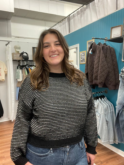 Samantha Striped Crewneck Sweater