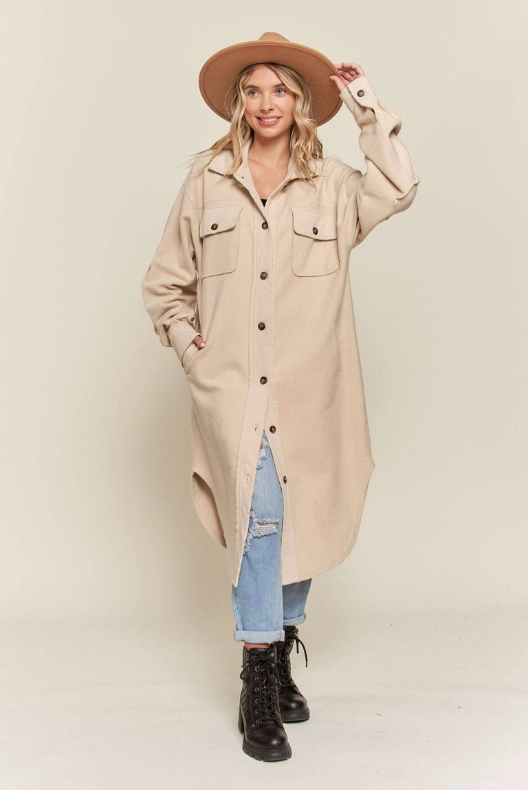 Hallie Long Shacket Jacket – Six Cypress Boutique