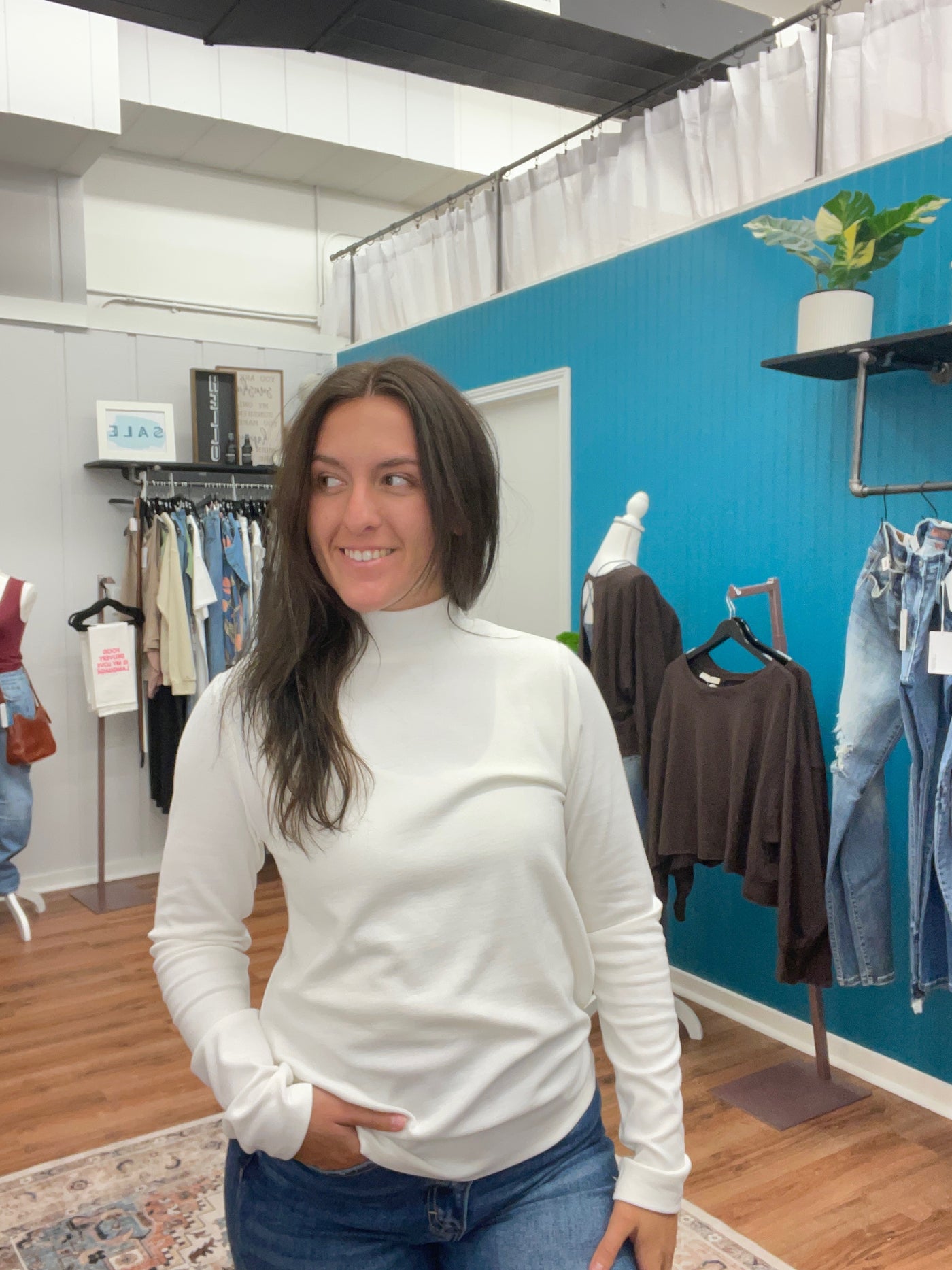 Beckett Basic Mock Neck Top