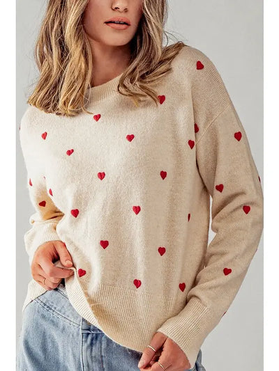 All Hearts Crewneck Sweater