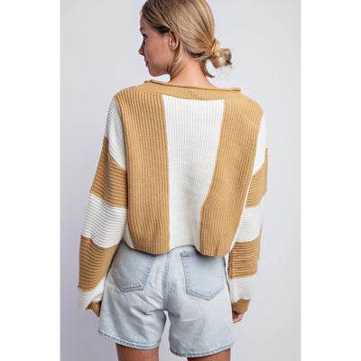 Annie Boatneck Crop Sweater