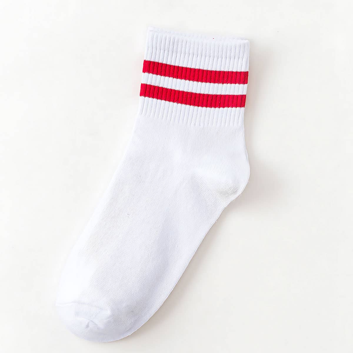 Stripe Cotton Mid Socks