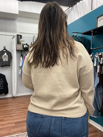 Weiner Dog Holiday Graphic Sweater