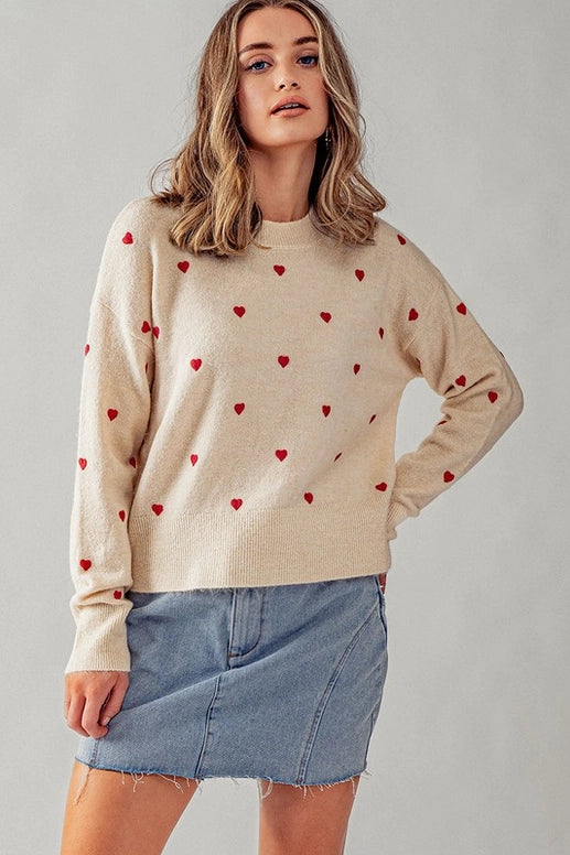 All Hearts Crewneck Sweater