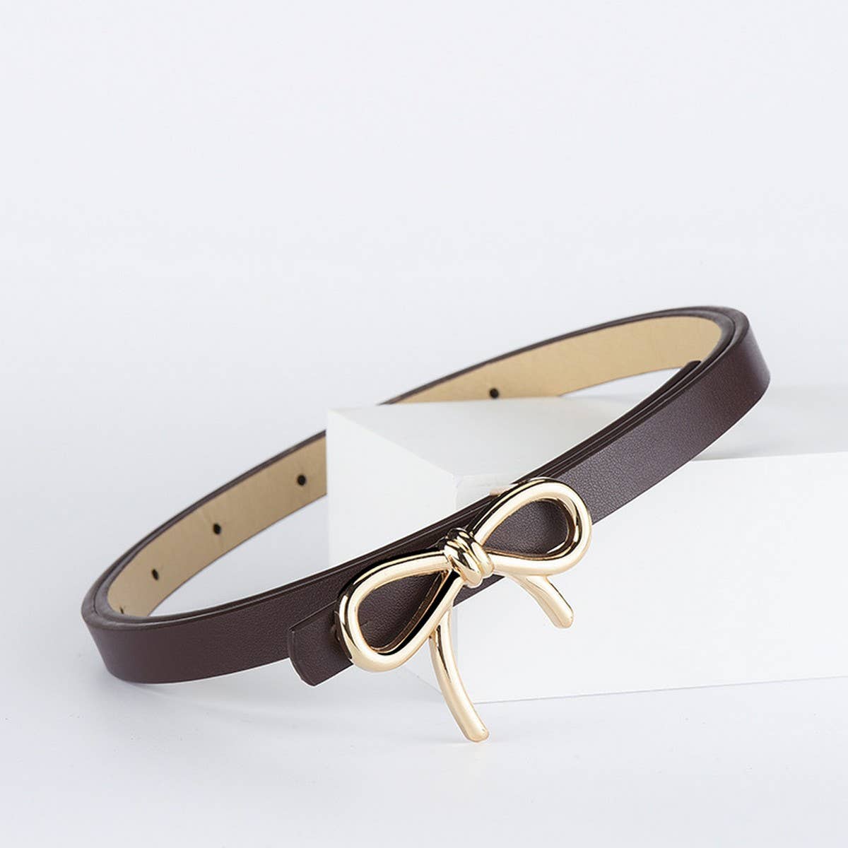 Ribbon Bow Skinny Belt