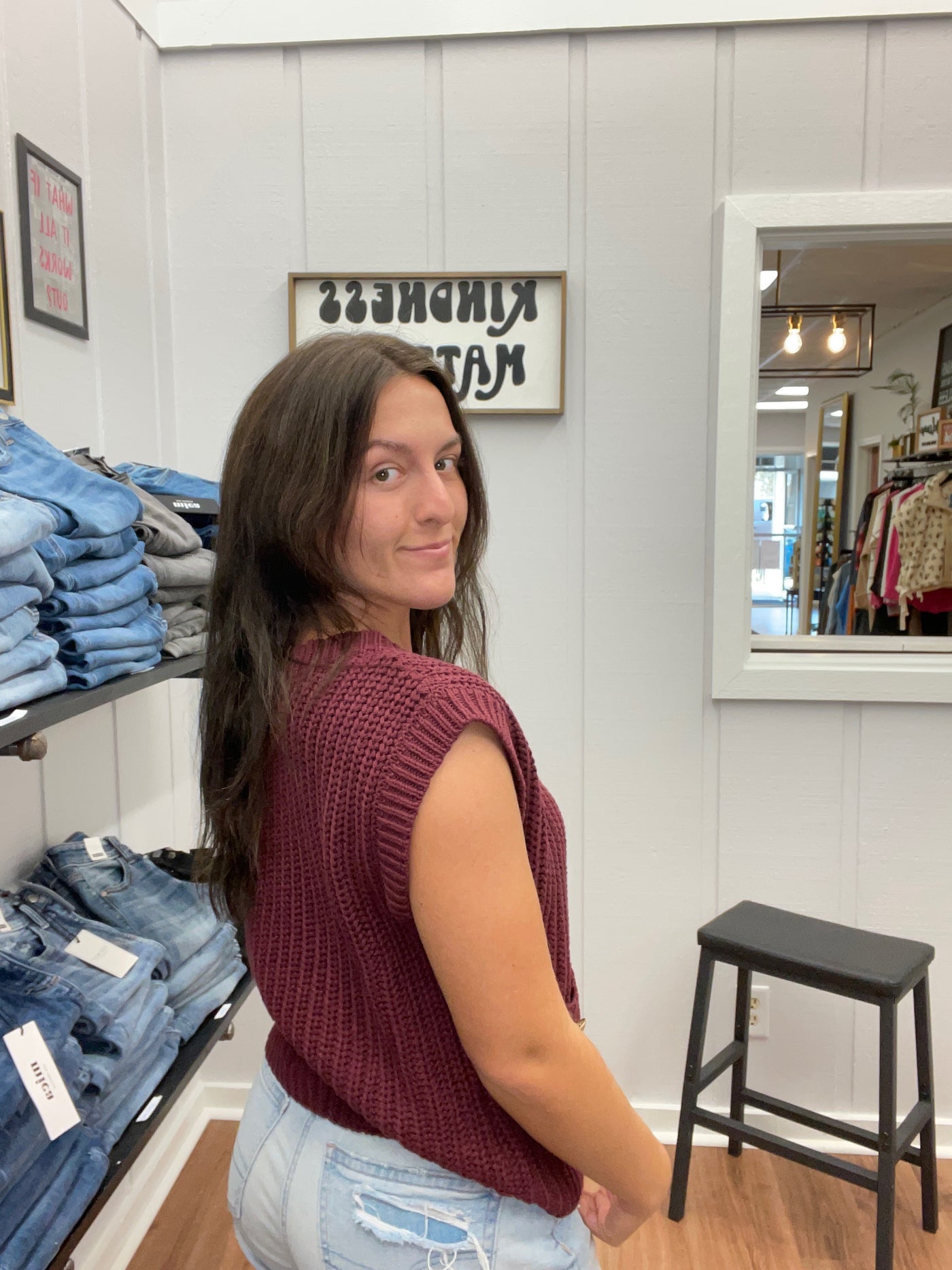 Antique Button Down Sweater Vest