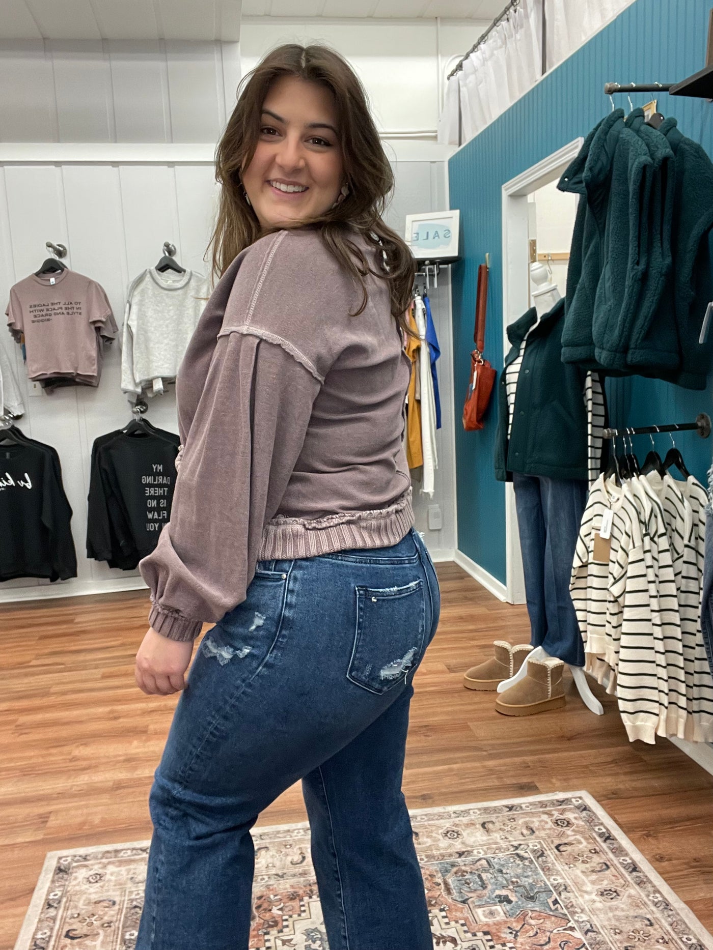 Lena Washed Vintage Cardigan Jacket