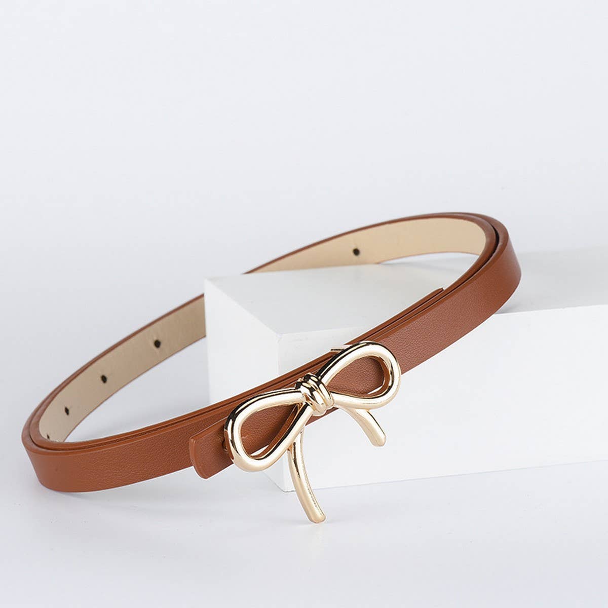 Ribbon Bow Skinny Belt