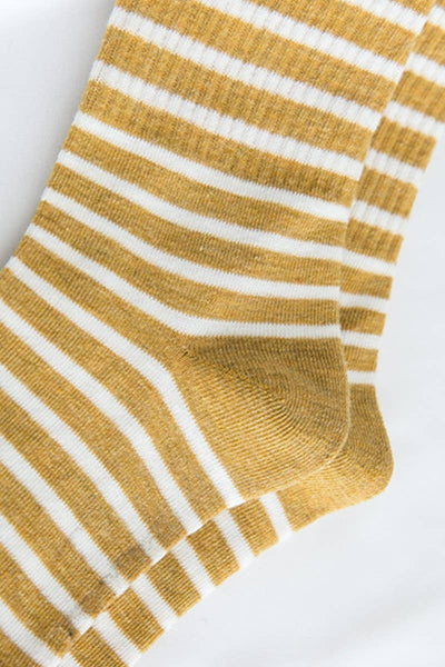 Stripe Pattern Cozy Ankle Sock