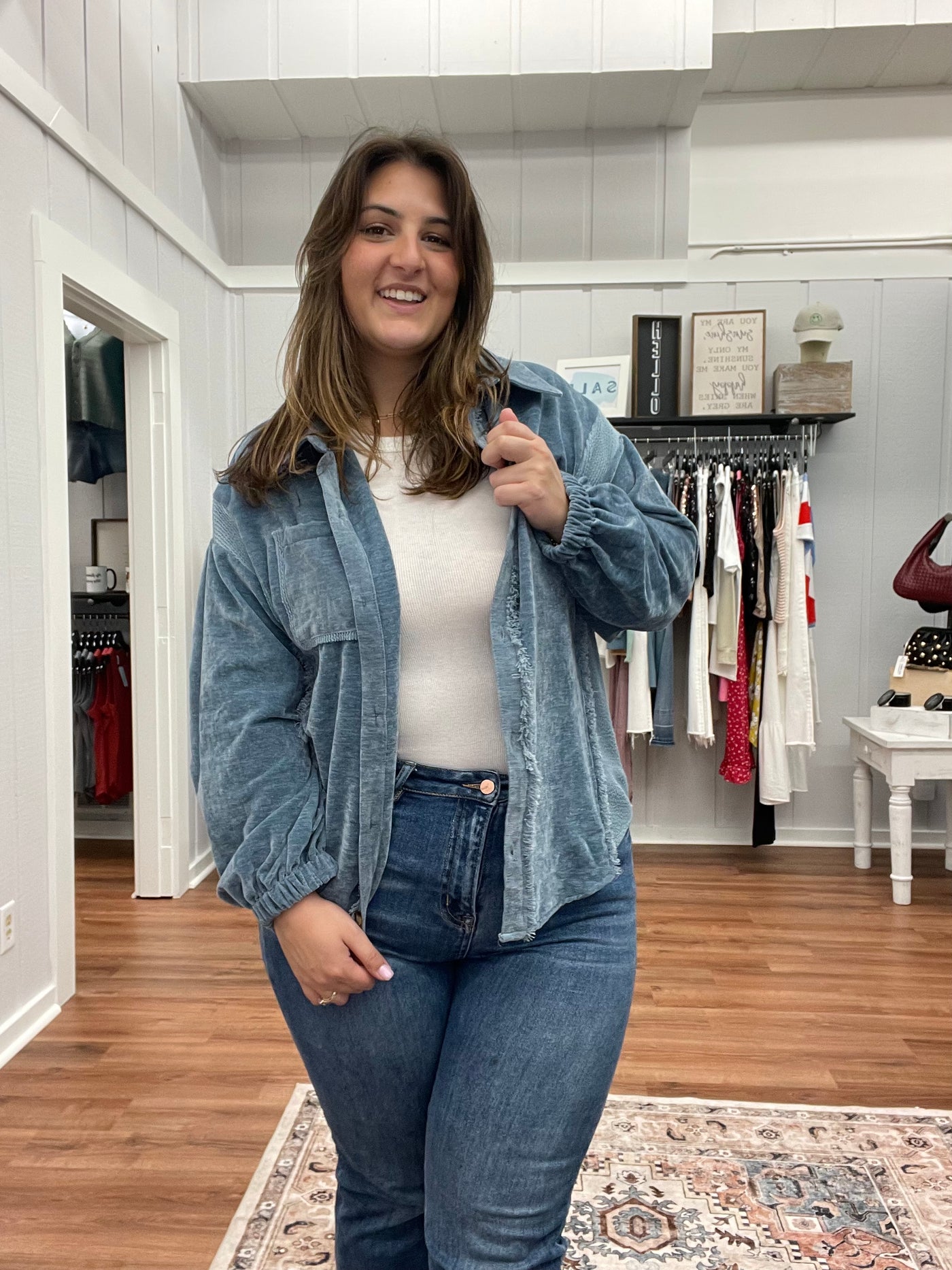 Annie Button Down Shacket