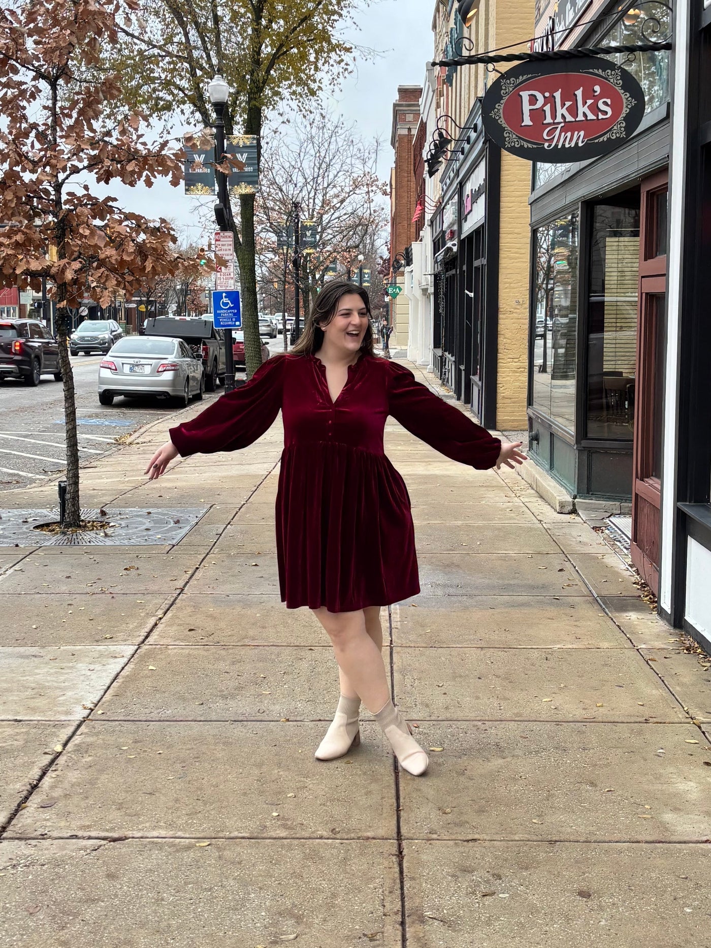 Bella Velvet Babydoll Mini Dress