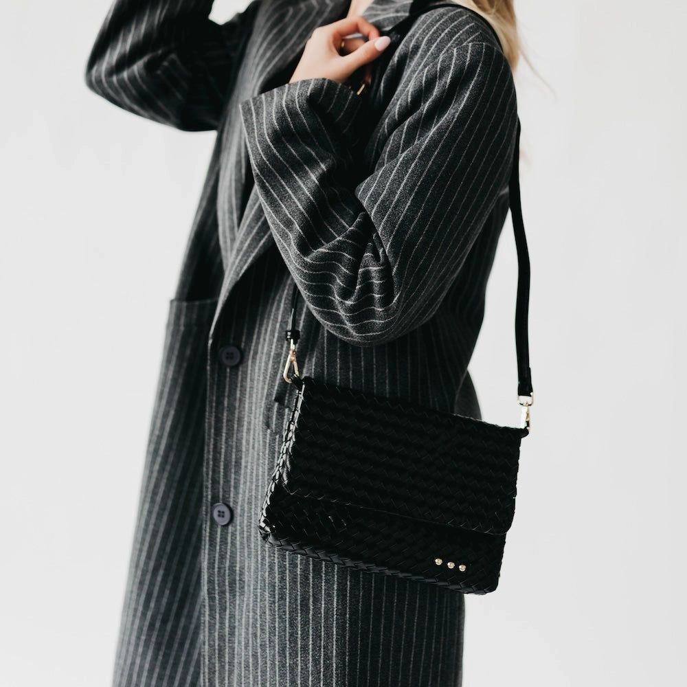 Wrenlee Woven Flap Crossbody