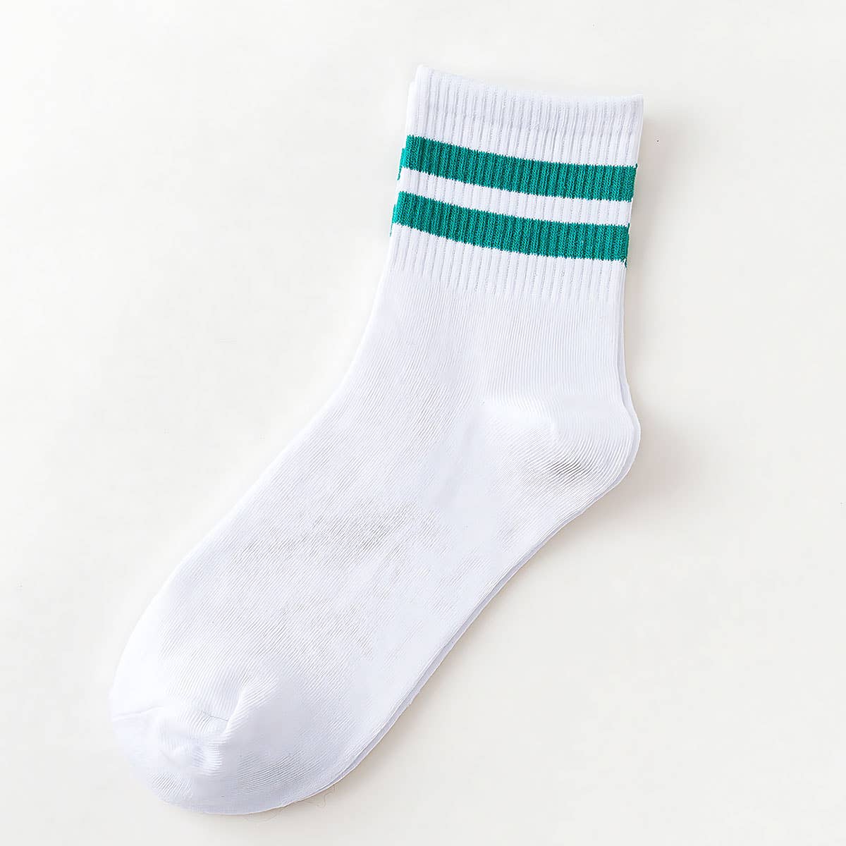 Stripe Cotton Mid Socks