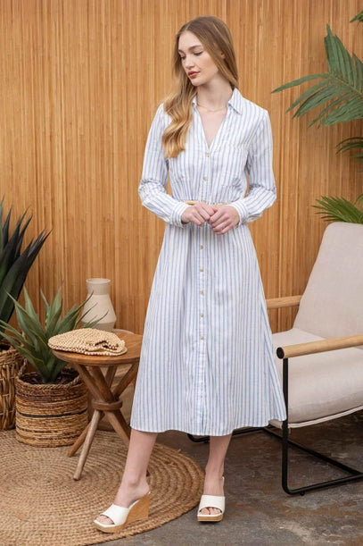 Reese Belted Midi Dress