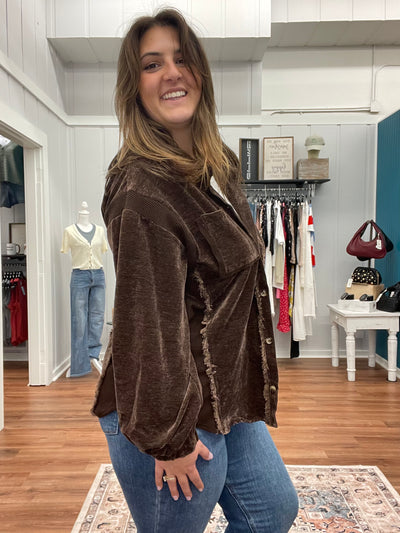 Annie Button Down Shacket