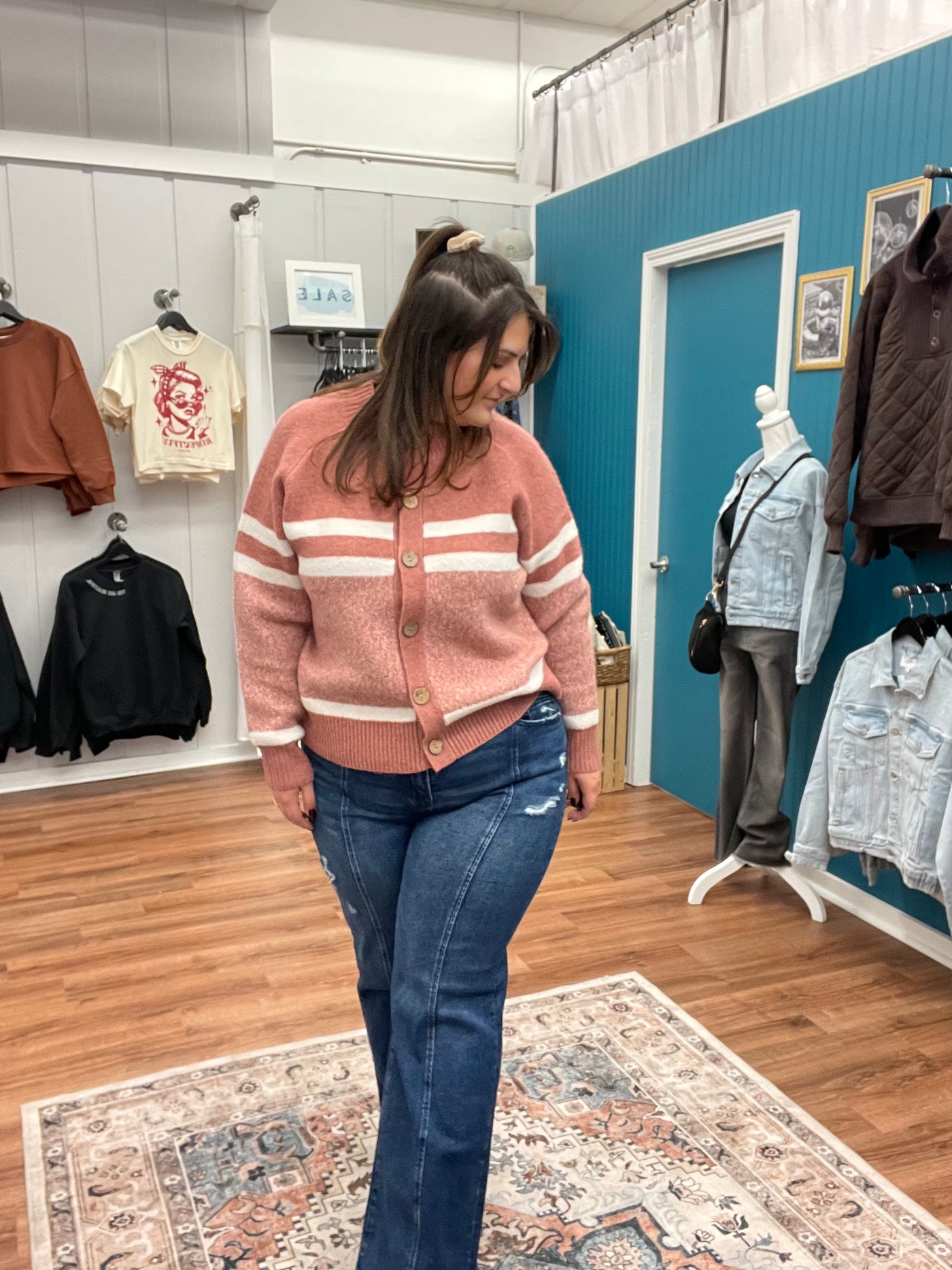 Nora Color Block Coatigan