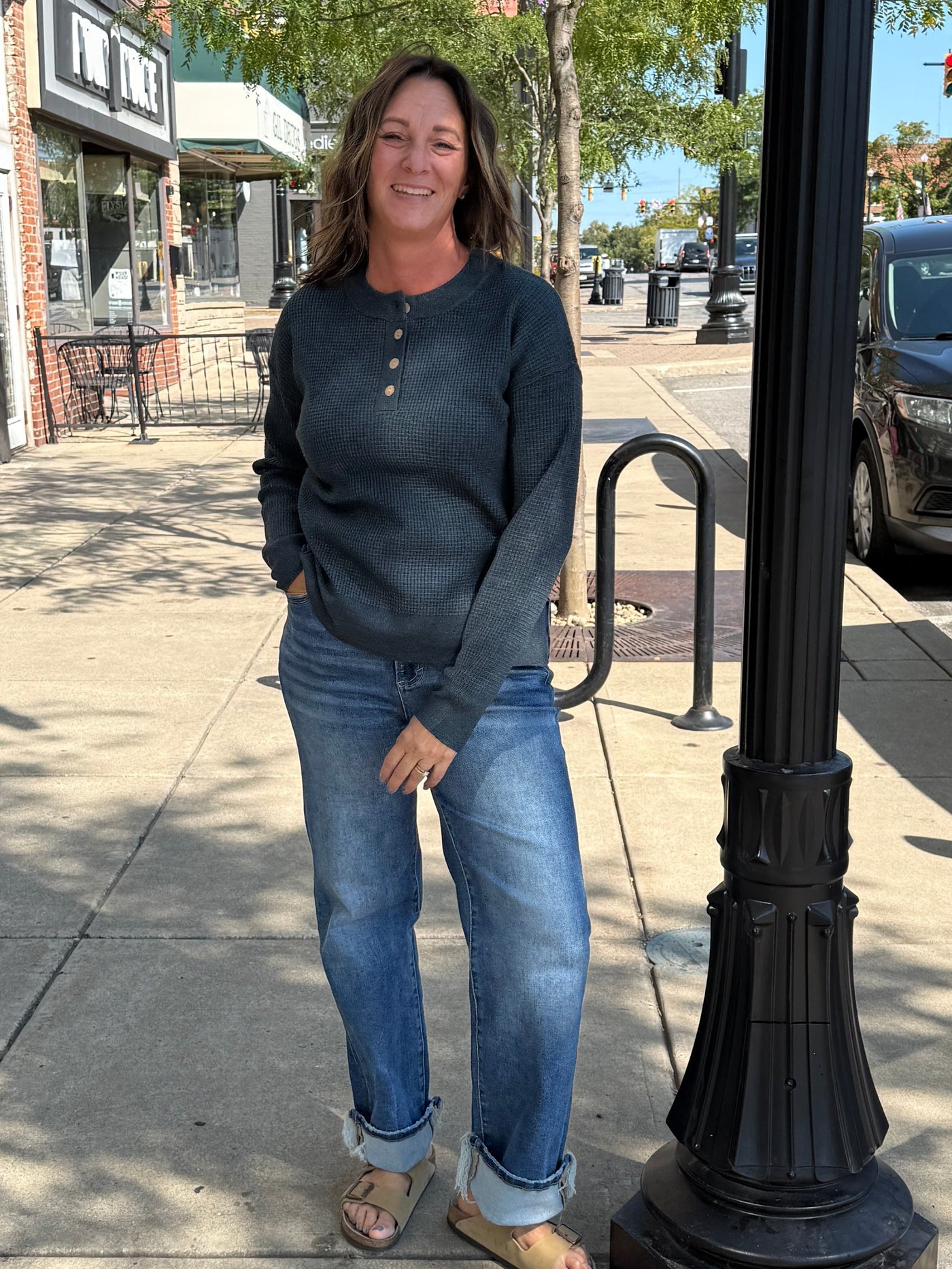 Penelope Waffle Knit Sweater