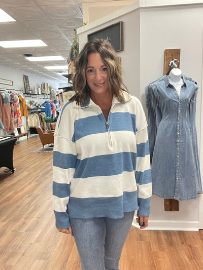 Jordan Drop Shoulder Zip Up Sweater