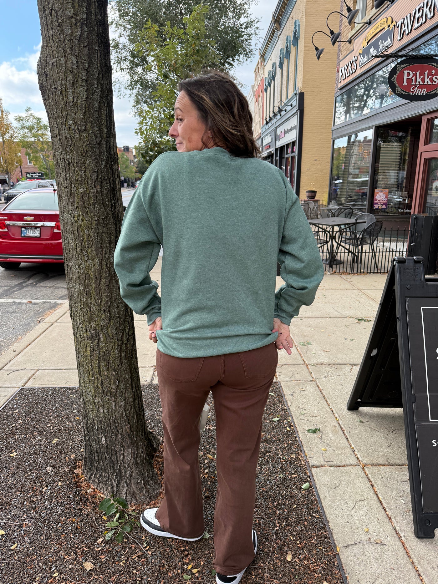 Valparaiso Retro Stack Crewneck Sweatshirt