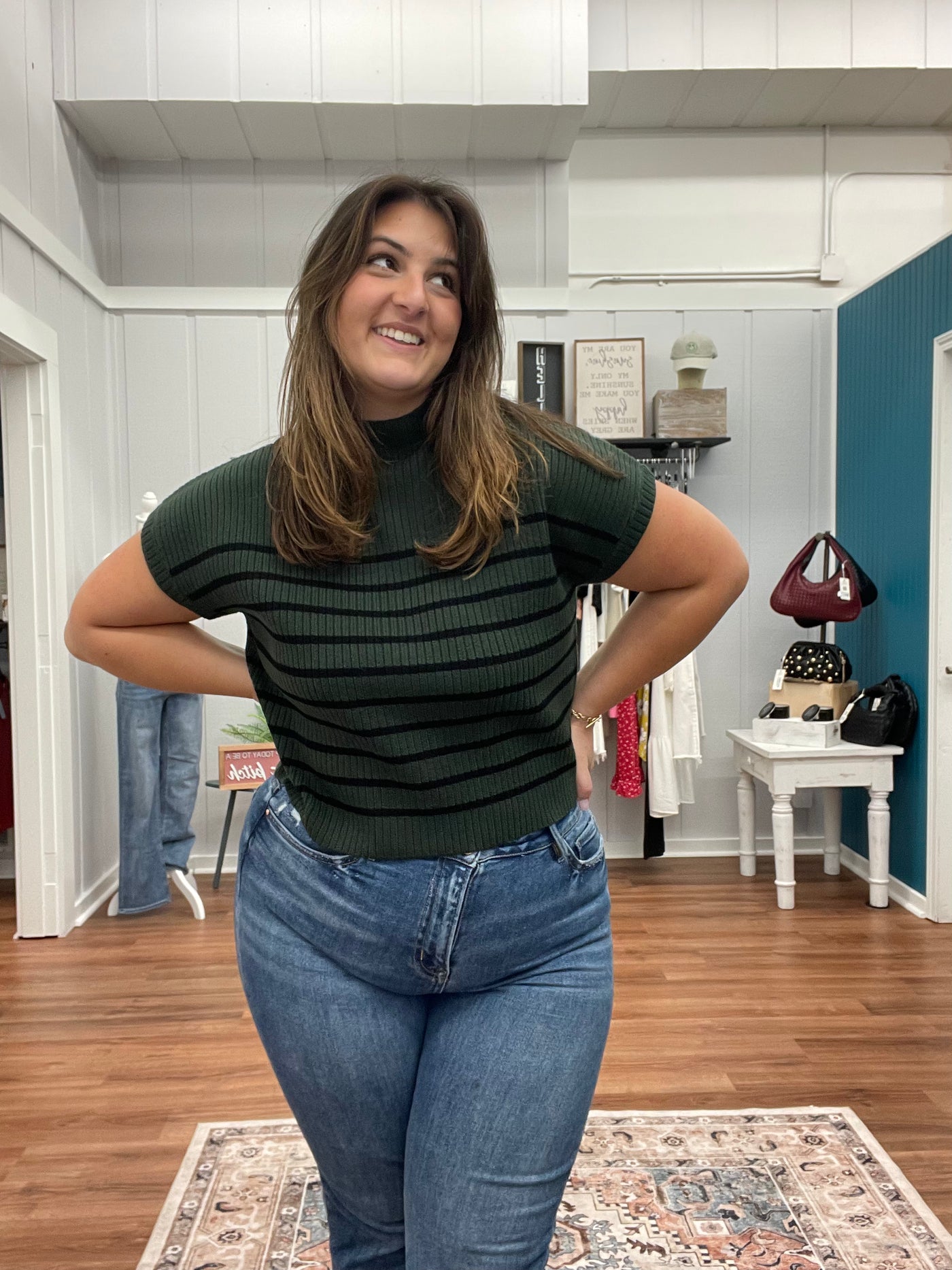 Arbella Pullover Cap Sleeve Sweater