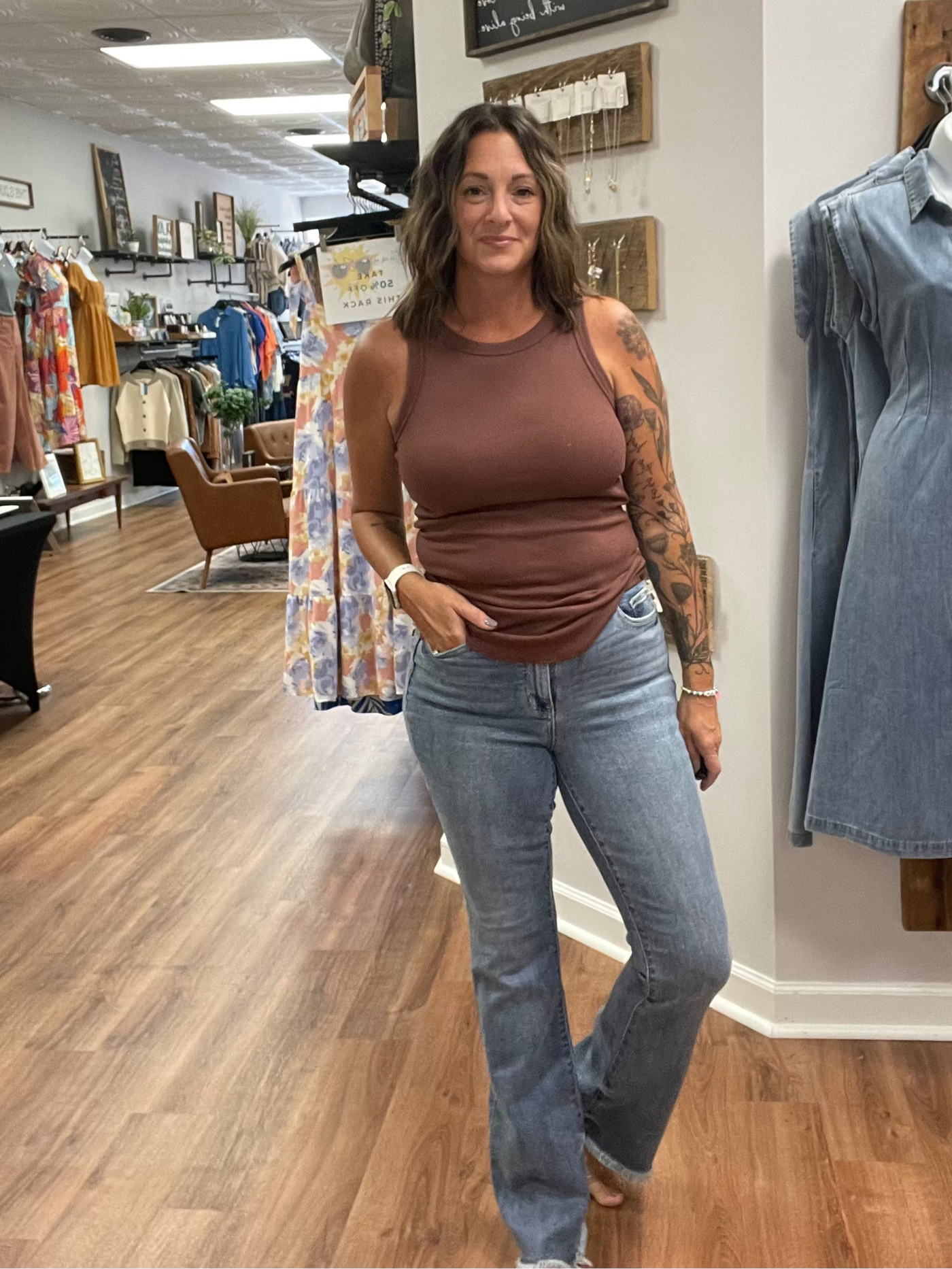 Portland High Waist Bootcut Denim