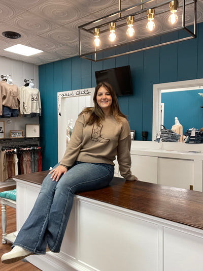 Cowgirl Boots Sweater