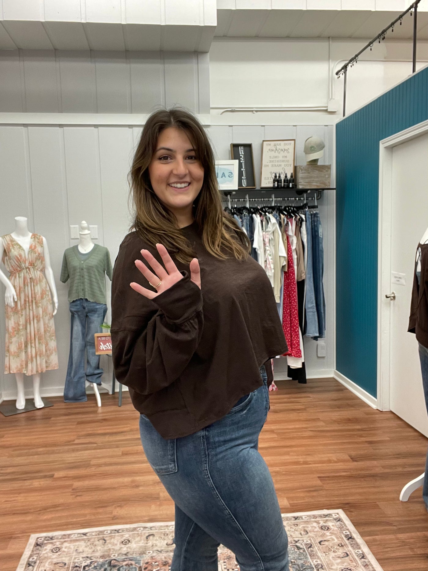 Ellis Open Back Slub Long Sleeve