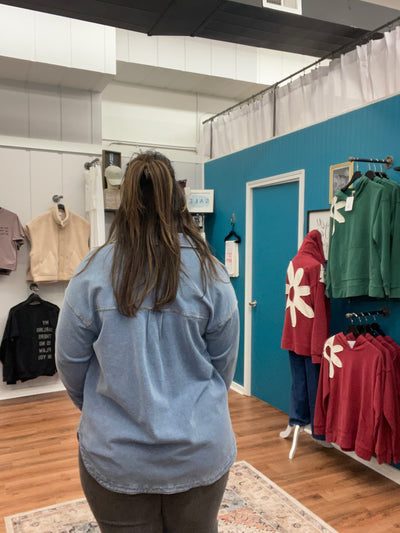 Crosby Knit Super Soft Denim Shacket