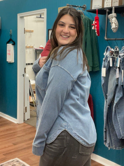 Crosby Knit Super Soft Denim Shacket