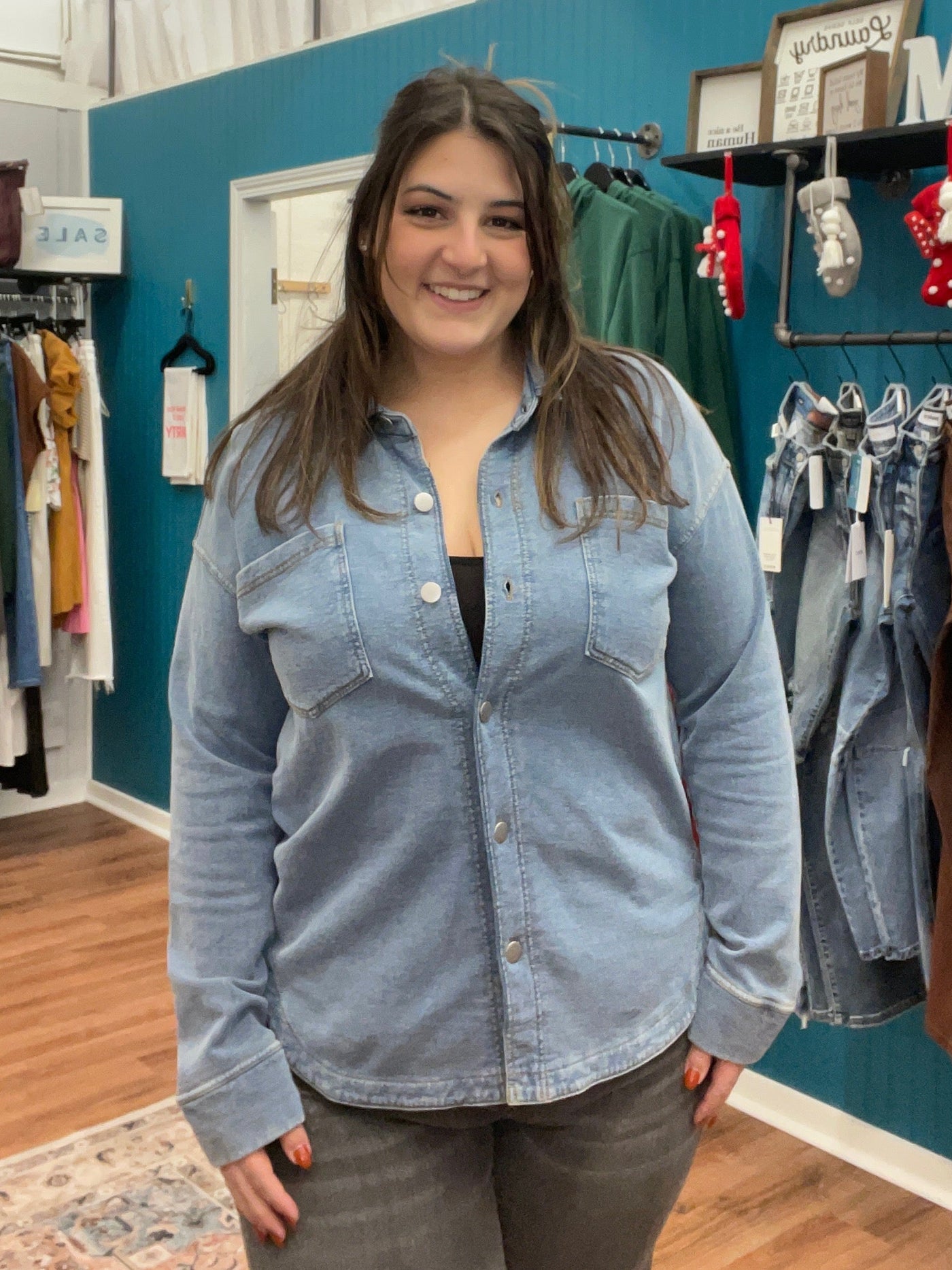 Crosby Knit Super Soft Denim Shacket