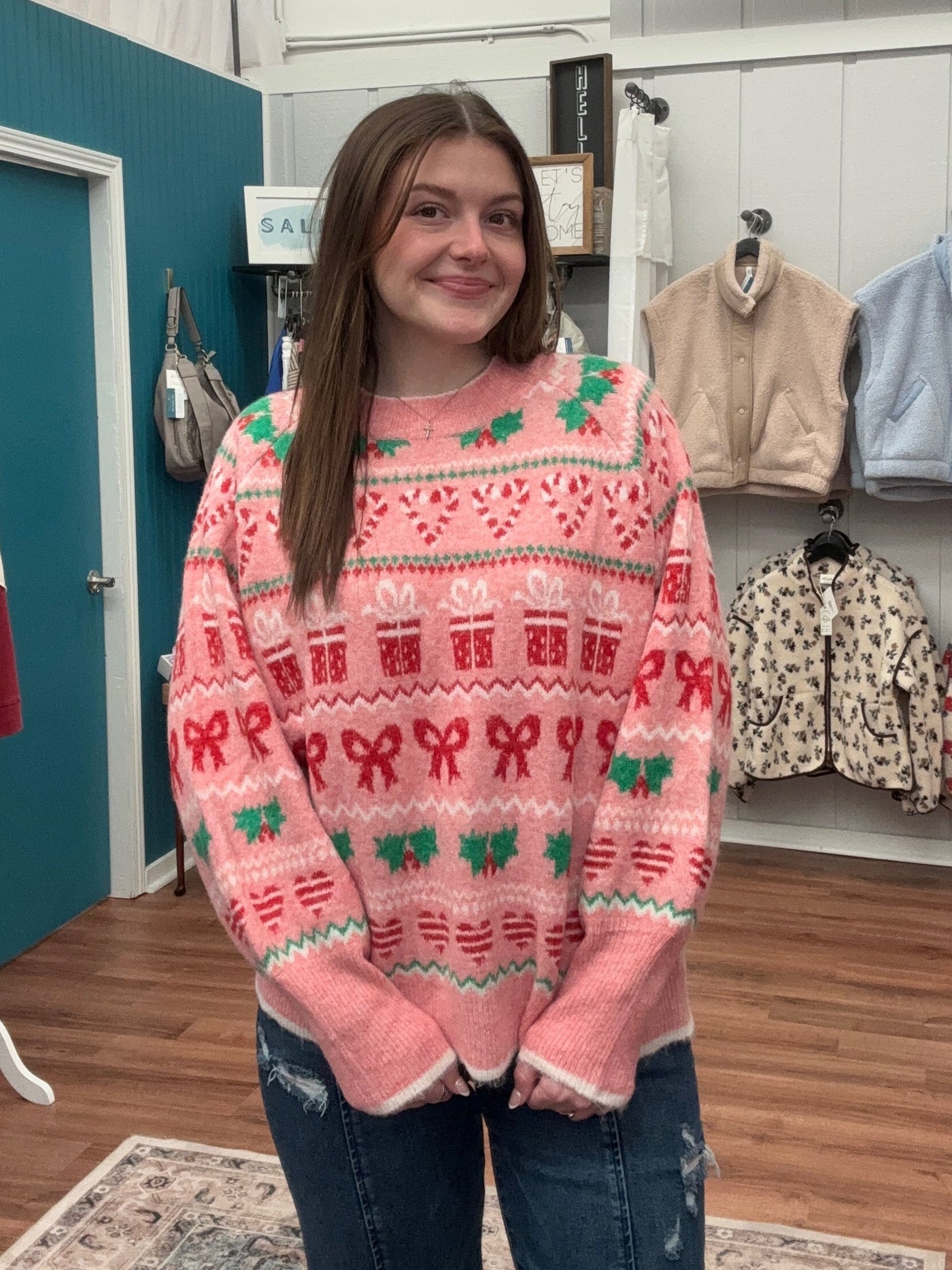 Holiday All The Way Crewneck Sweater