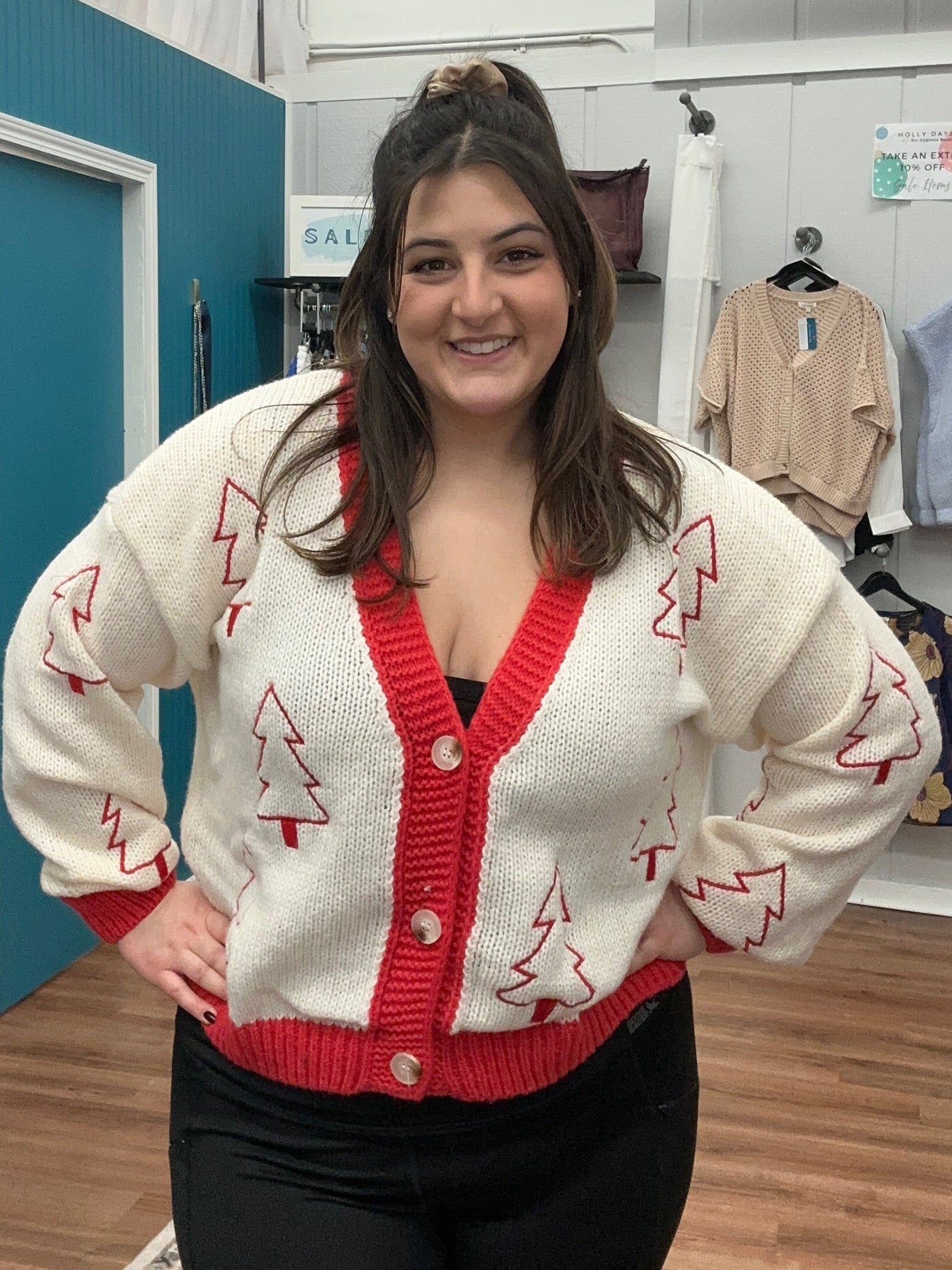 Holiday Tree Cardigan