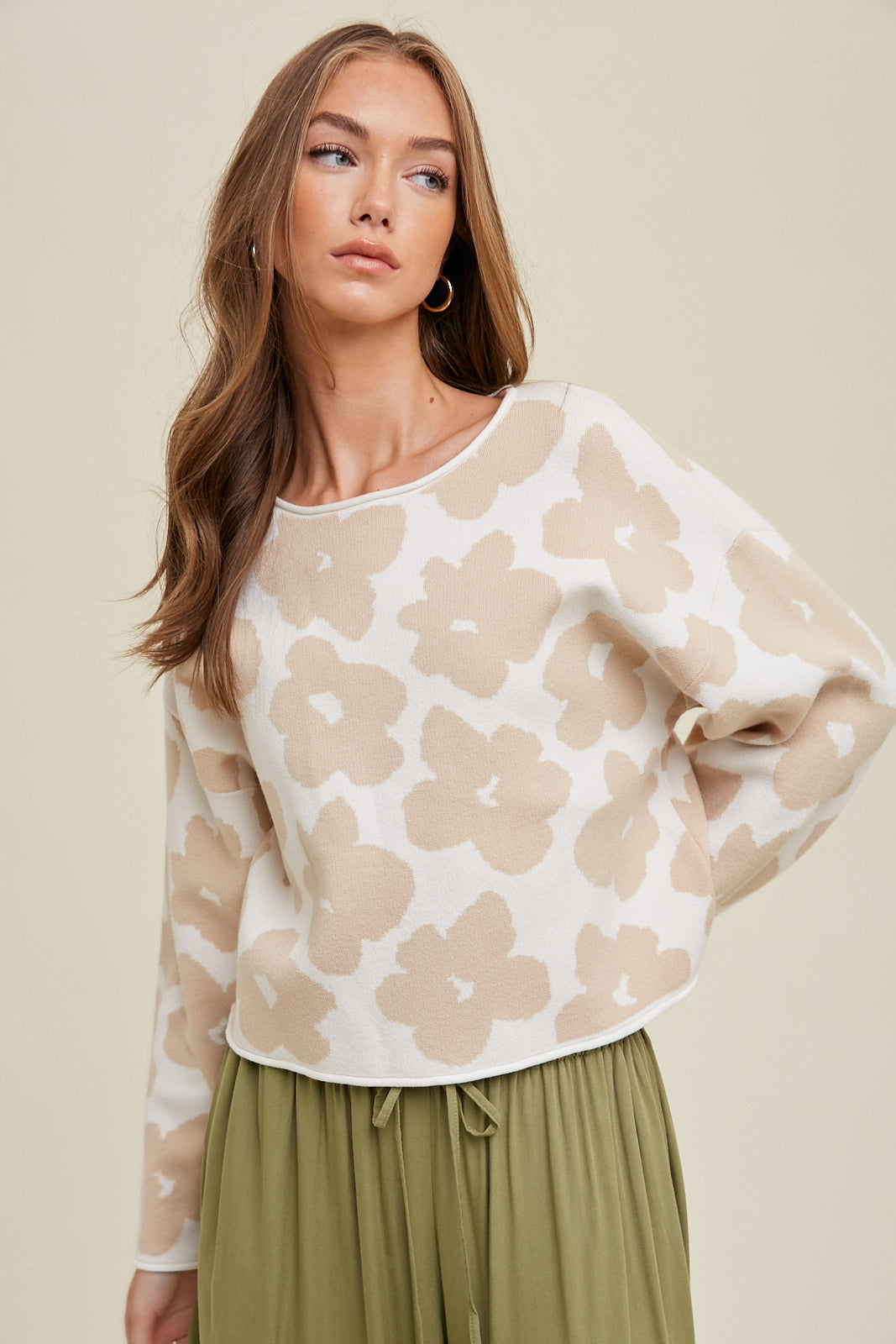 Emery Relaxed Floral Sweater