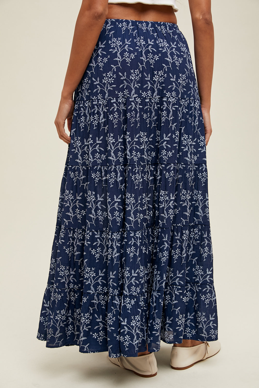 Lexi Floral Tiered Maxi Skirt